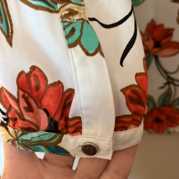 JM Collection Coral Turquoise Top Tunic Size XL - Picture 5 of 5